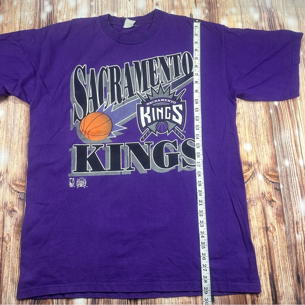 Vintage Sacramento Kings Tshirt NBA Made In USA Size XL - Picture 9 of 12